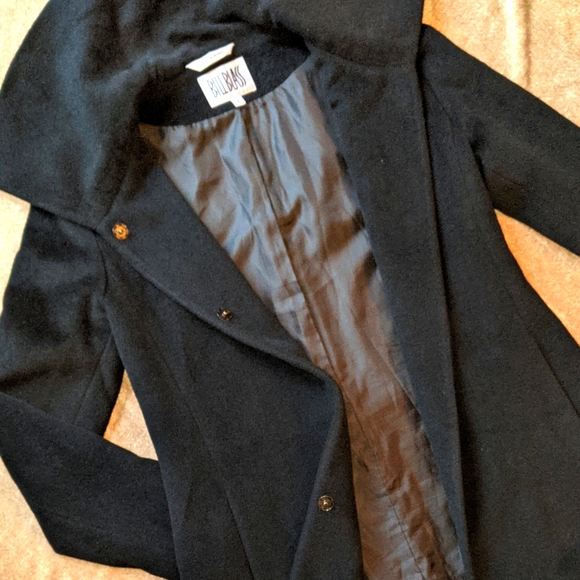 Bill Blass Luxury Black Angora & Wool Coat Sz8 - Picture 12 of 15